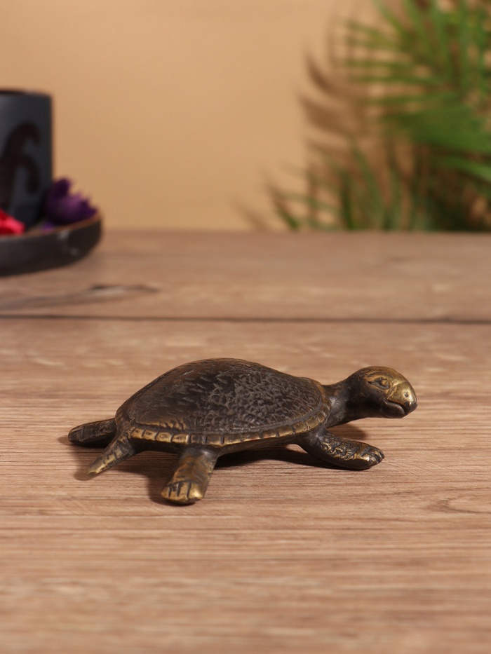Сувенир «Черепашка», 9×7×3 см, бронза