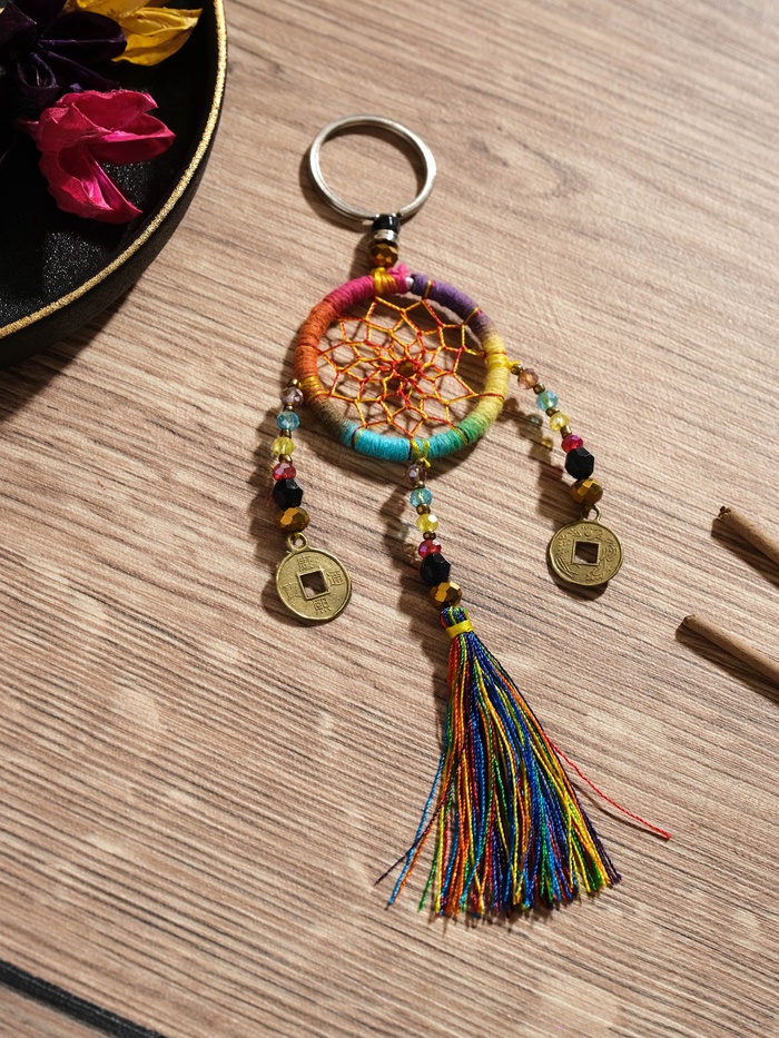 Брелок «Ловец снов», 4×15 см, разноцветный - Фото 1
