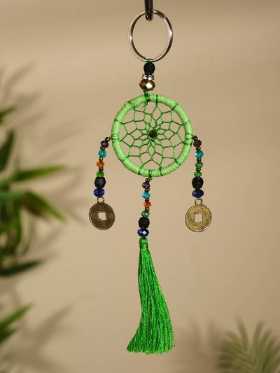 Брелок «Ловец снов», 4×15 см, светло-зелёный