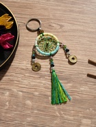 Брелок «Ловец снов», 4×15 см, жёлто-голубой - Фото 1