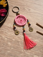 Брелок «Ловец снов», 4×15 см, розовый - Фото 1