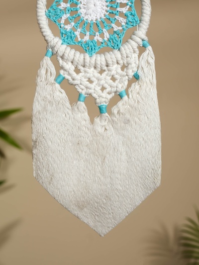 Ловец снов «Голубой цветок», 12×33 см