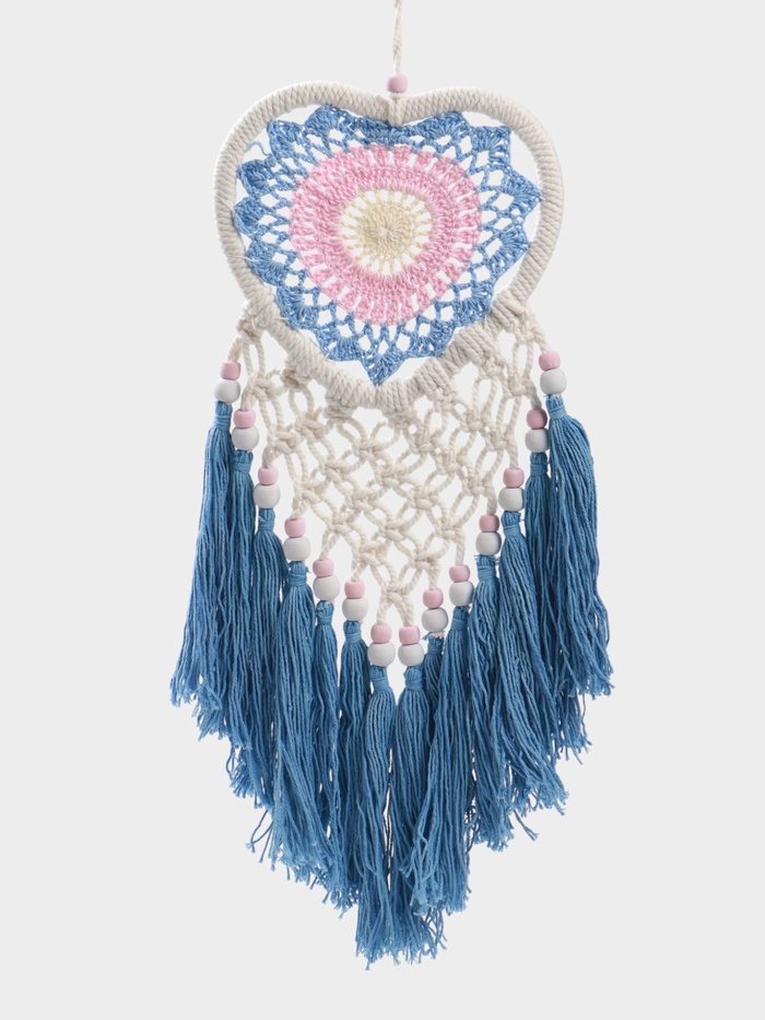 Ловец снов «Голубое сердце», 17×50 см - Фото 1