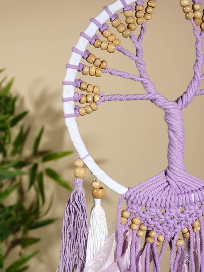 Ловец снов «Лавандовое дерево», 22×60 см