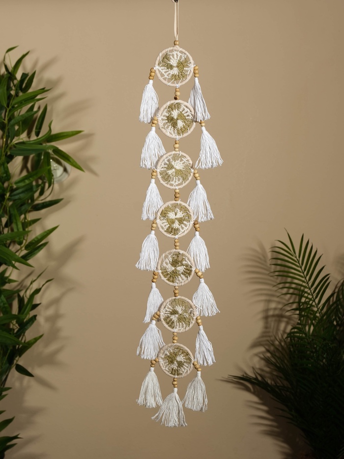 Ловец снов, 6×70 см, белый с зелёным