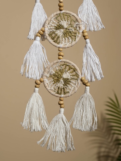 Ловец снов, 6×70 см, белый с зелёным