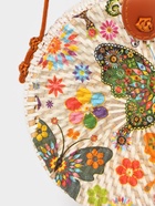 Сумка женская через плечо плетёная «Бабочки», 15×6×60 см, ротанг - Фото 6