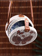 Сумка женская через плечо плетёная «Бабочка», 15×6×60 см, ротанг - Фото 4