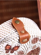 Сумка женская через плечо плетёная «Бабочка», 15×6×60 см, ротанг - Фото 5