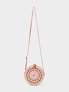 Сумка женская через плечо плетёная «Мандала», 20×6×70 см, ротанг, сиреневая - Фото 2