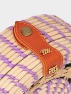 Сумка женская через плечо плетёная «Мандала», 20×6×70 см, ротанг, сиреневая - Фото 6