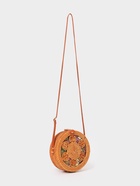 Сумка женская через плечо плетёная «Цветок», 20×6×70 см, ротанг, синяя - Фото 3