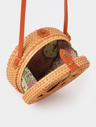 Сумка женская через плечо плетёная «Капля», 20×6×70 см, ротанг - фото 59397410