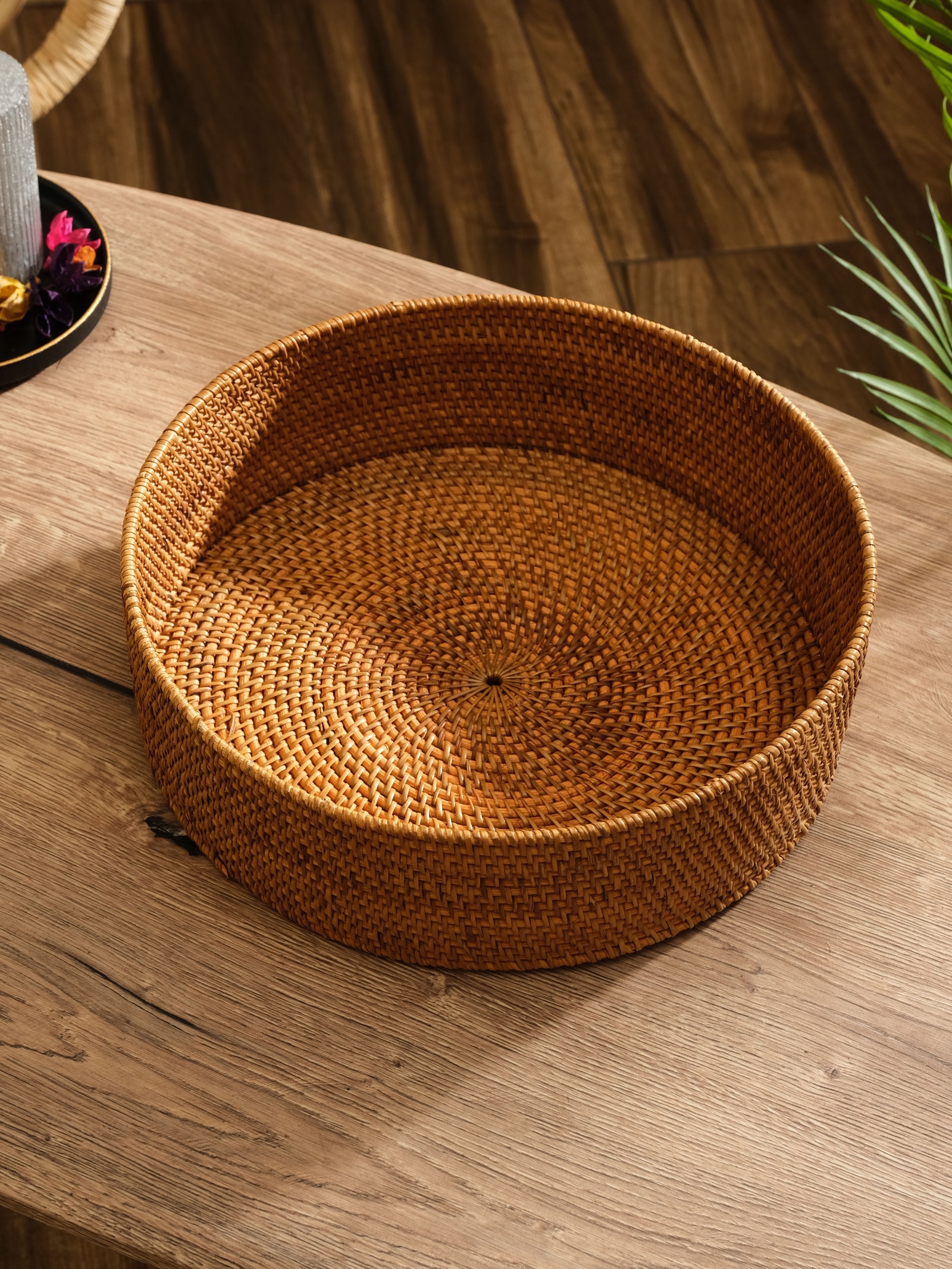 Корзина плетеная ротанг, 30х30х10 см 10464157 Корзина плетеная ротанг, 30х30х10 см 10464157