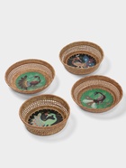 Корзинка плетёная из ротанга «Павлин», 23×23×7 см, МИКС  (артикул 10464159)  большой выбор товаров оптом и в розницу по низким ценам с доставкой