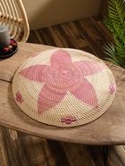 Тарелка декоративная плетёная «Цветок», 50×50×5 см, ротанг, розовая - Фото 2