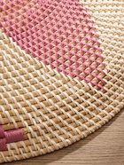 Тарелка декоративная плетёная «Цветок», 50×50×5 см, ротанг, розовая - Фото 4