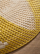 Тарелка декоративная плетёная «Цветок», 50×50×5 см, ротанг, жёлтая - Фото 4