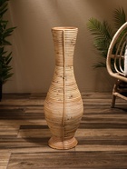 Ваза напольная, 25×25×70 см, плетёная, ротанг - фото 33409685