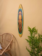 Панно «Доска для сёрфа Кальмар», дерево, 100×24 см - фото 33358650