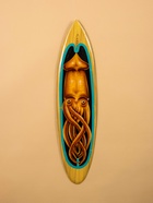 Панно «Доска для сёрфа Кальмар», дерево, 100×24 см - фото 33358651