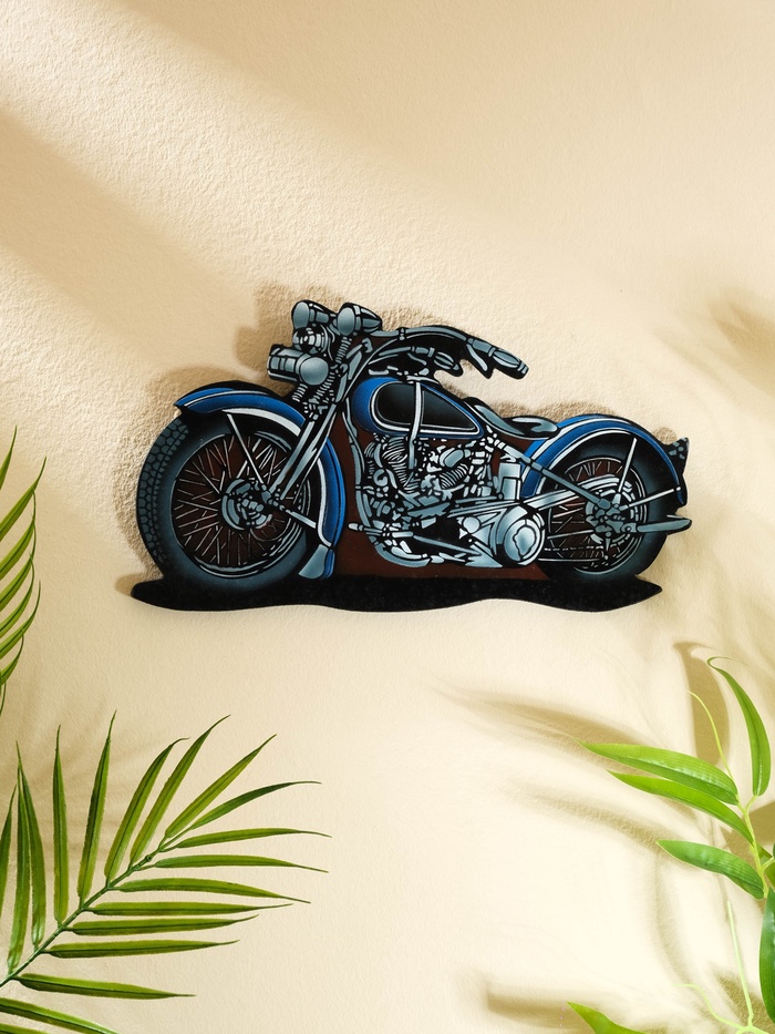 Панно «Чоппер», дерево, 30×16 см, синий - Фото 1