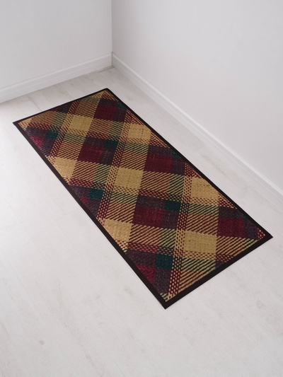 Коврик плетёный из листьев пандануса, 200×90×0.7 см ± 2 см