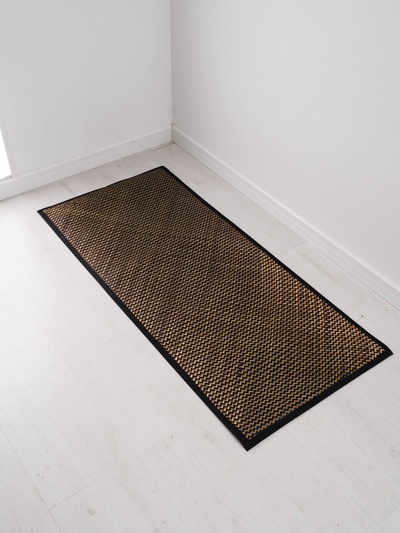 Коврик плетёный из листьев пандануса, 200×90×0.7 см ±2 см