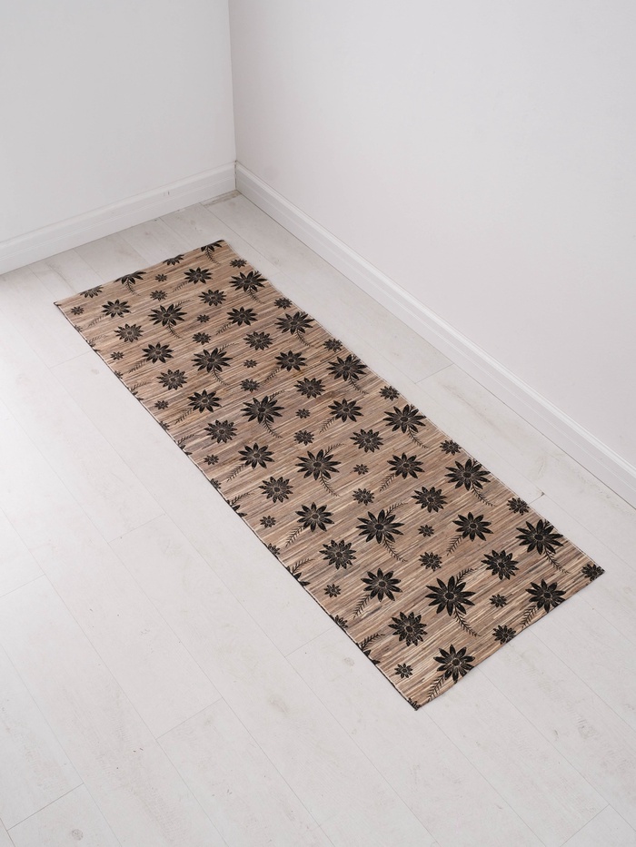 Коврик плетёный из листьев банана, 200×70×0.7 см - Фото 1
