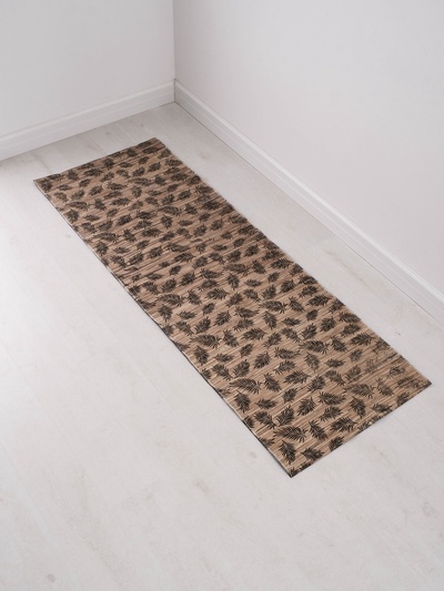 Коврик плетёный из листьев банана, 200×70×0.7 см