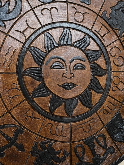 Панно резное «Гороскоп», 40×40×0.6 см