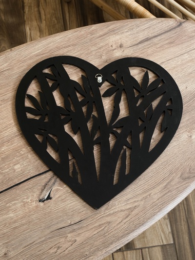 Панно резное «Сердце», 40×40×0.6 см