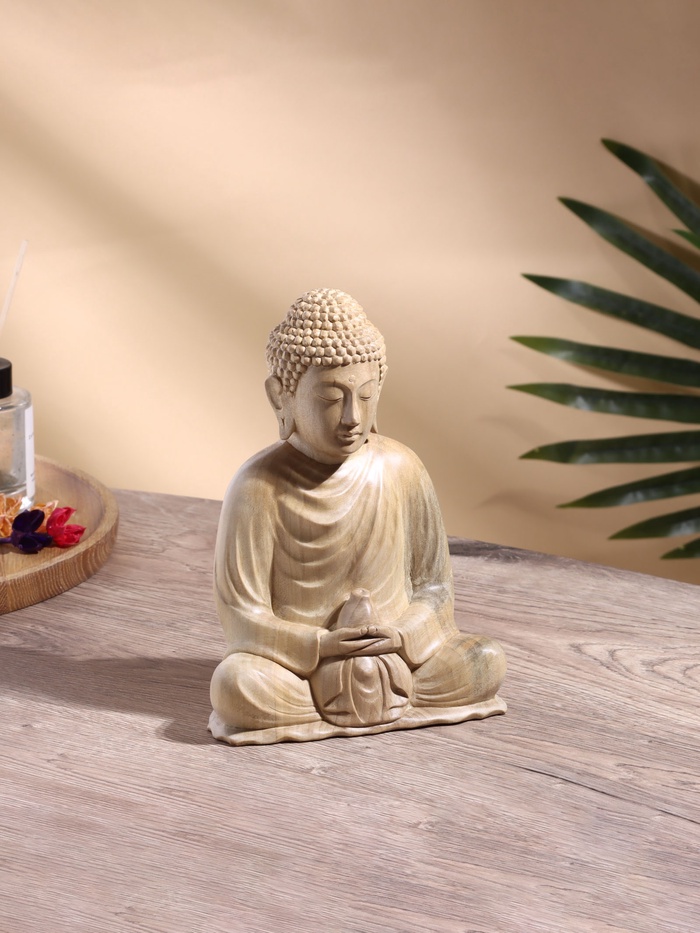 Сувенир «Будда Золотого Просветления», 15×10×23 см, крокодиловое дерево - Фото 1