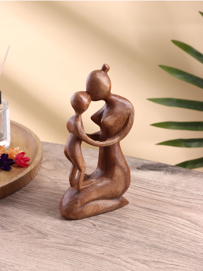 Фигурка «Мать и ребенок», 12×5×20 см, дерево суар