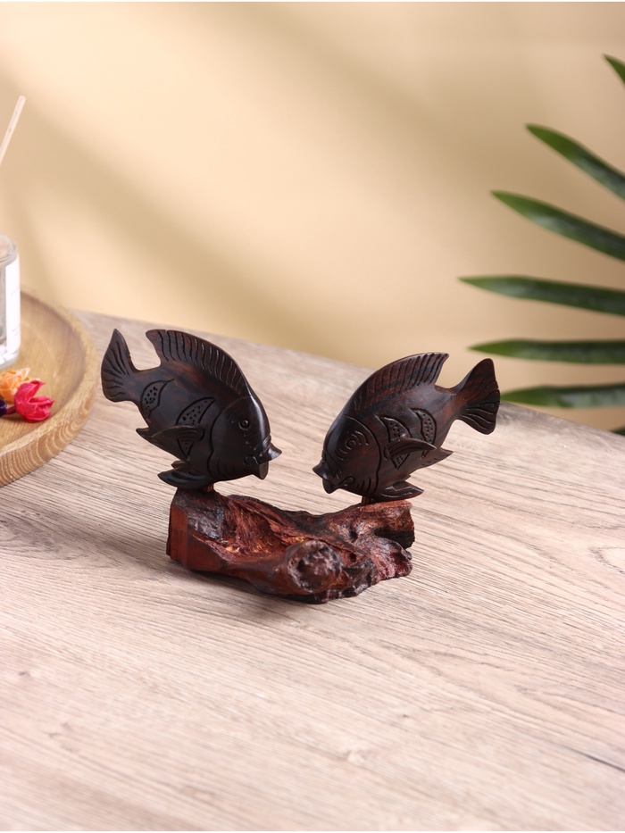 Сувенир «Рыбки», 9×10×14 см, дерево соно