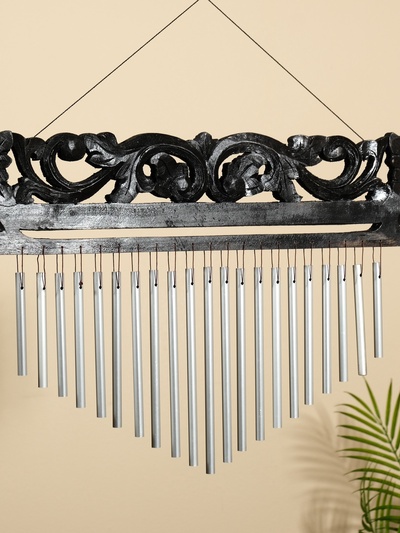 Музыка ветра "Орнамент" дерево, алюминий 40х1,5х50 см