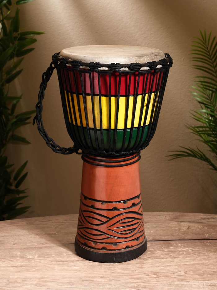 Сувенирный музыкальный инструмент «Барабан Джембе», 27×27×50 см, махагон - Фото 1