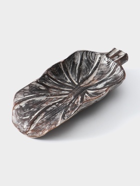 Блюдо «Лист», 35×18×6 см, дерево джати