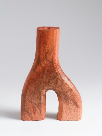 Ваза для сухоцветов «Корень», 12×3×18 см, дерево джати, коричневая