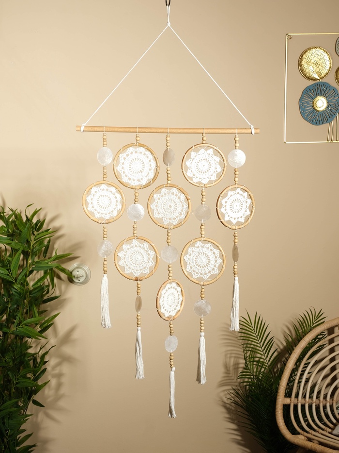 Ловец снов «Мечты», 50×2×100 см, текстиль, ротанг - Фото 1