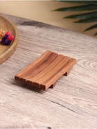 Мыльница, дерево Джати, 13×7×2 см, коричневая - Фото 2