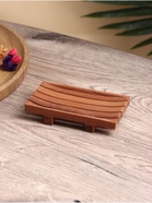 Мыльница, дерево Джати, 13×7×2 см, коричневая - Фото 3