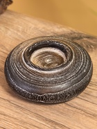 Подсвечник из дерева Джати, d=3 см,10×10×4 см, тёмно-коричневый - фото 53407946