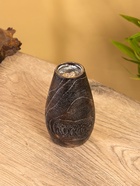 Подсвечник, d=4 см, 8×8×15 см, дерево Джати, тёмно-коричневый 10485795