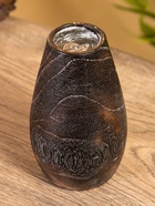 Подсвечник, d=4 см, 8×8×15 см, дерево Джати, тёмно-коричневый 10485795