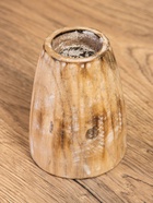 Подсвечник, d=4 см, 9×9×10 см, дерево Джати, бежевый - фото 53407977