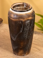 Подсвечник из дерева Джати, d=7 см, 12×12×23 см, тёмно-коричневый - фото 53407997