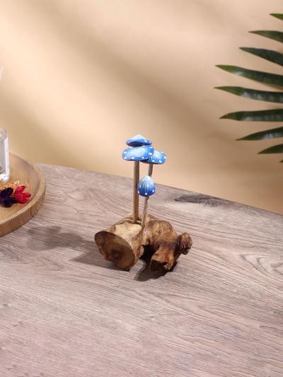 Сувенир «Грибочки», 8×8×10 см, дерево, синий
