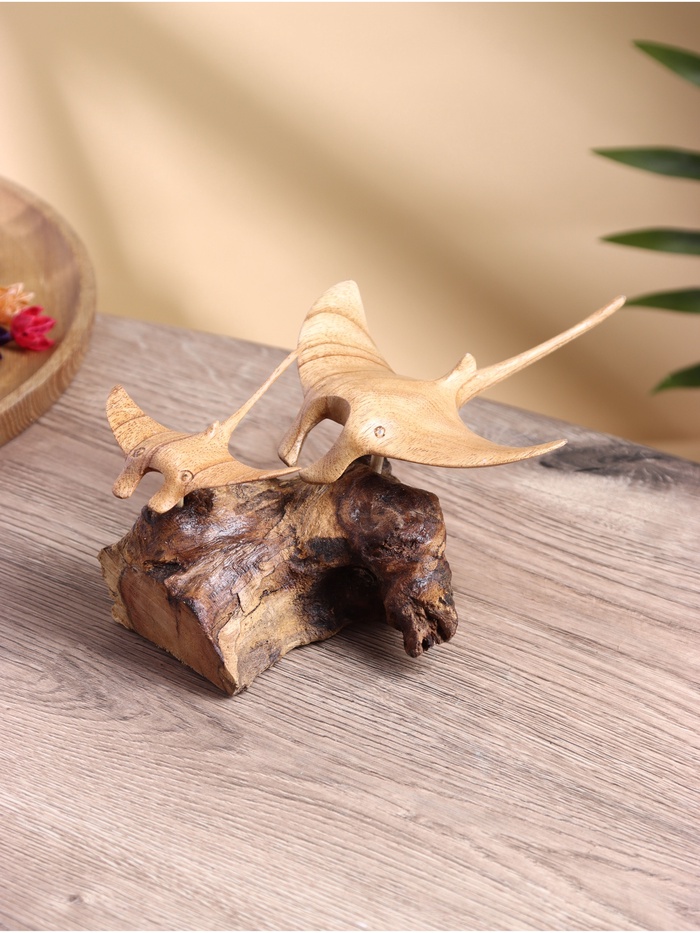 Сувенир «Скаты», 20×12×8 см, дерево джати и камал