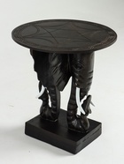 Стол круглый «Слоны», 50×50×58 см, дерево албезия 10616214 Стол круглый «Слоны», 50×50×58 см, дерево албезия 10616214